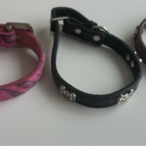 3 collars for a small dogs under 10lbs or cat